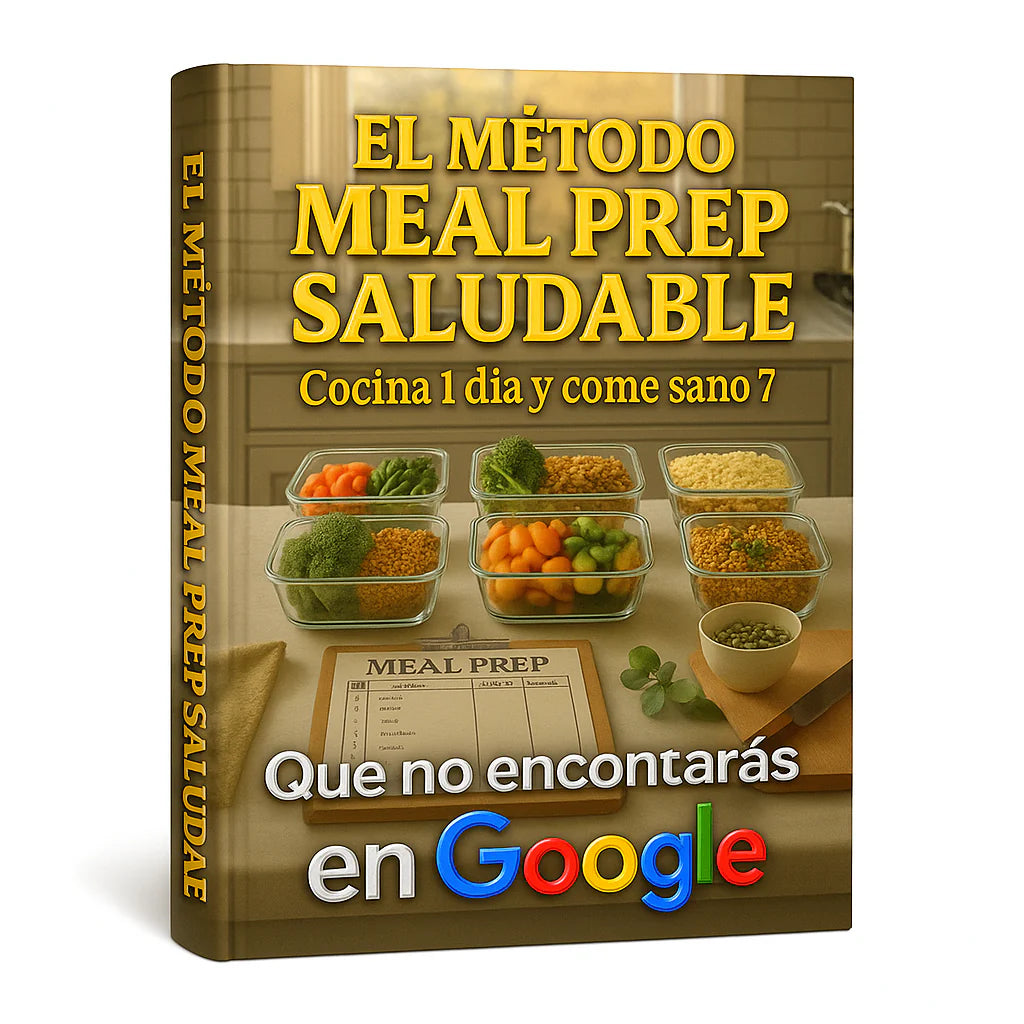 El Método Meal Prep Saludable, Cocina 1 Día Come Sano 7 + 9 Bonus de Regalo - espana